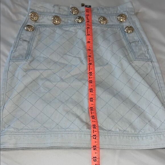 Light Blue Denim Mini Skirt - Picture 5 of 8